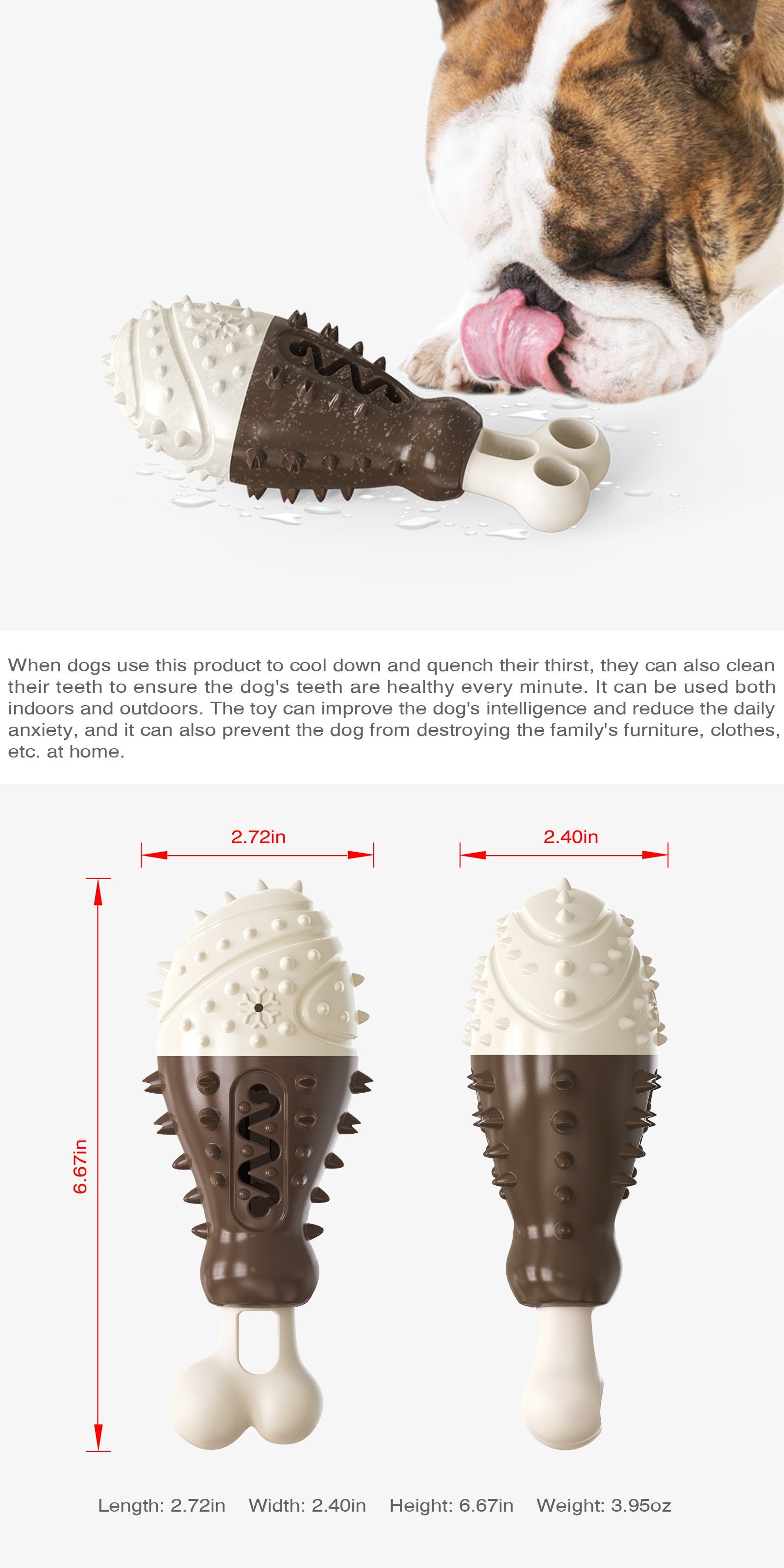 Multifunctional Dog Toy with Cooling, Dental Care & Floating Features(orange)