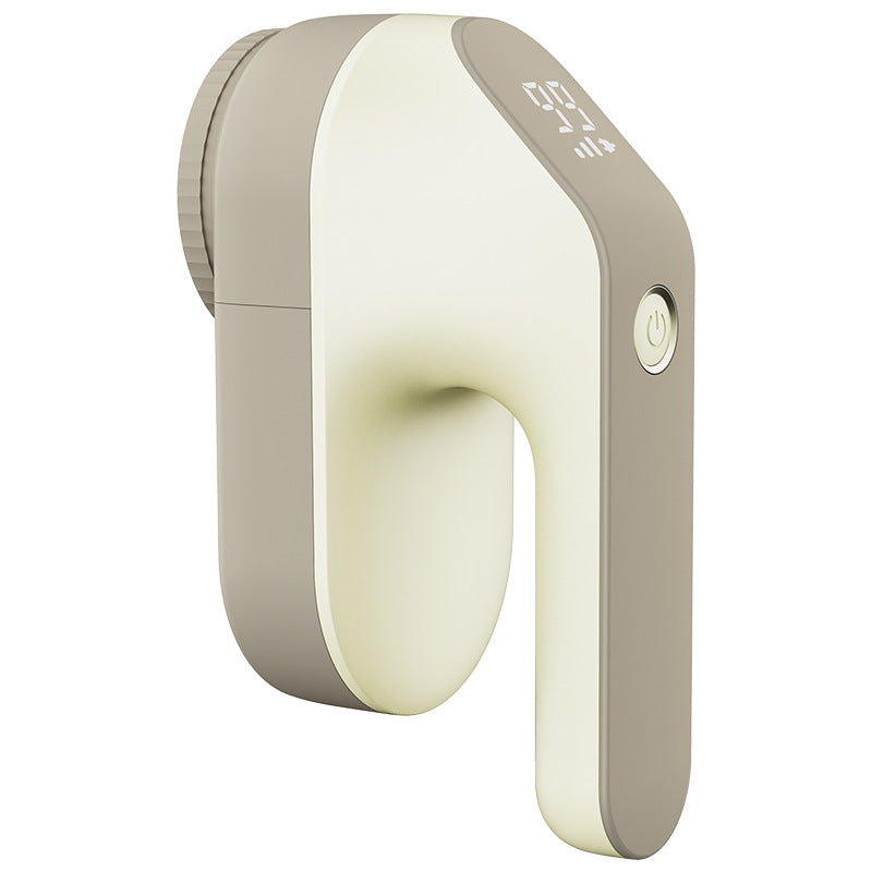 Rechargeable Electric Fabric Shaver - Powerful Lint Remover with Dual-Ring Blades & Ergonomic Design(champagne)