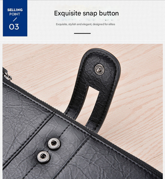 Brown Men's Vintage PU Leather Long Wallet - High Capacity Dual Zipper Clutch with Phone & Card Slots