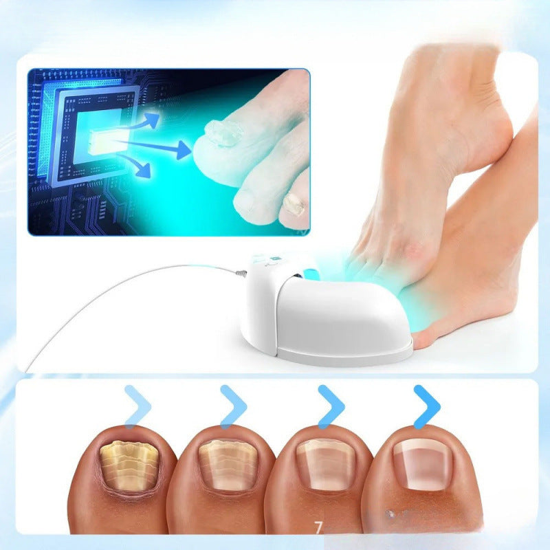White Portable UV LED Nail Lamp - Open Arch Dryer for Gel Polish with Smart Sensor & 3 Timers