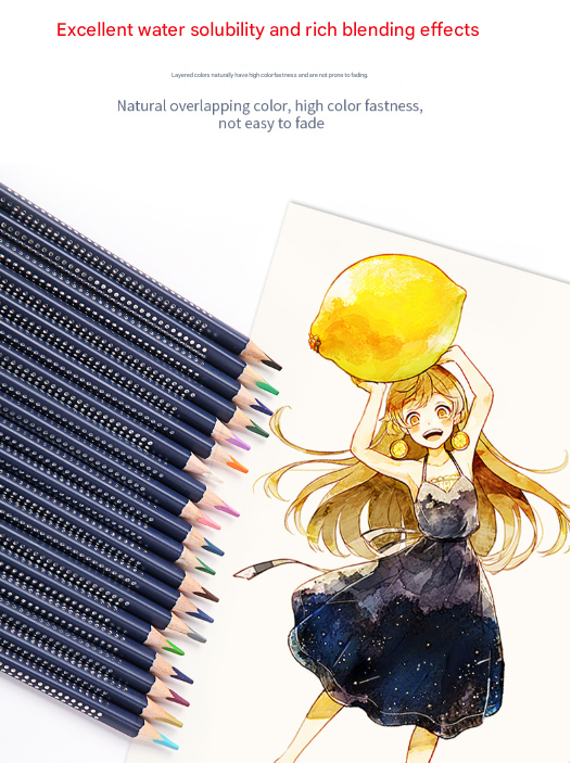 Giorgione Artist Watercolour Pencils 48-Color Set - Premium Water Soluble Colored Pencils for Art & Drawing with Tin Case