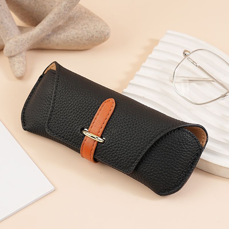 3 Pack Black Chic Portable Glasses Case Set - Anti-Pressure Sunglass & Myopia Eyewear Protectors