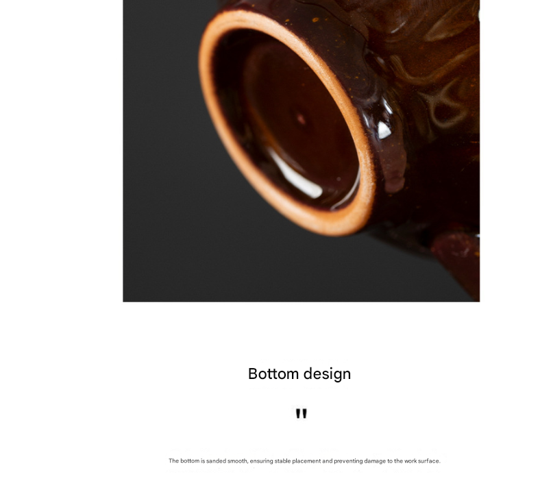 Beige-brown Creative Retro Kiln-Glazed Ceramic Cup - Exquisite Coffee & Afternoon Tea Mug, Home Milk Cup, Unique Gift