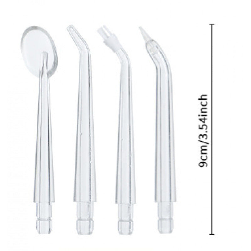 White Cordless Water Flosser, USB Rechargeable with 4 Tips