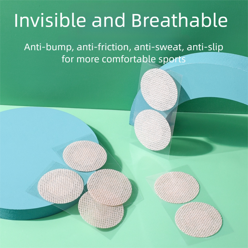 Men's Skin Color Invisible Chest Sticker (3.5cm) - TPU Anti-Scratch Sports Style