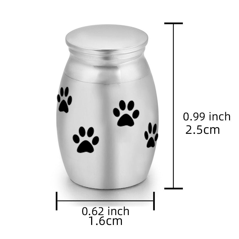 6-Pack 25x16mm Flying Bird Engraved Mini Keepsake Urn – Steel Ashes Memento for Cats Dogs