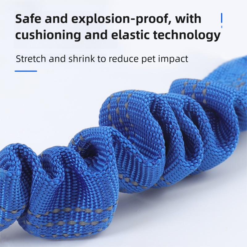 2PC Grey Adjustable Dog Car Safety Seat Belt Leash - Anti-Shock Bungee Headrest Restraint with Reflective Stitching & 316 Stainless Steel Clip