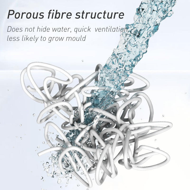 Grey Cat Head Design Loofah Texture Shower Mat (50x80cm) - Non-Slip PVC Bathroom Floor Mat with Drainage, Quick-Dry, Anti-Mould