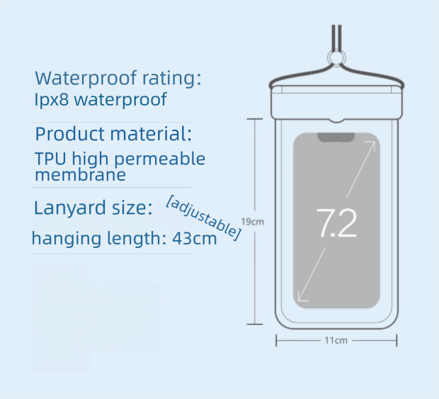 3-PCS Yellow IPX8 Waterproof Phone Pouch(19×11 CM) - Universal Touch Screen & Underwater Photo Case for Swimming, Snorkeling, and Beach