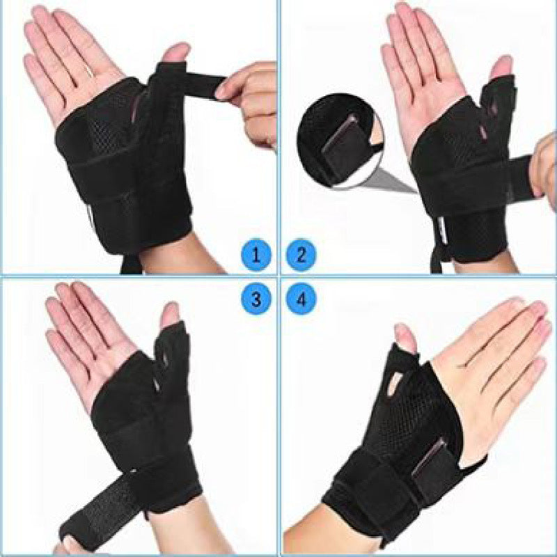 One Pair Adult Breathable Thumb Spica Splint Wrist Brace(Left & Right Hand) - Support and Stabilization for Sports Injuries, Training, and Recovery