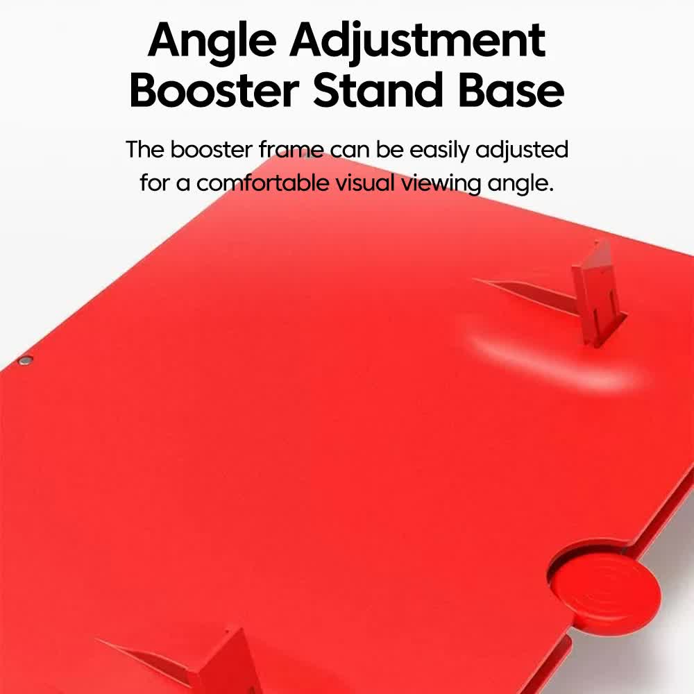 White 10-Inch Ultra-Clear Portable Retractable HD Mobile Phone Screen Magnifier - Eye Protection Fresnel Lens Projector, with Built-in Phone Holder & Adjustable Base