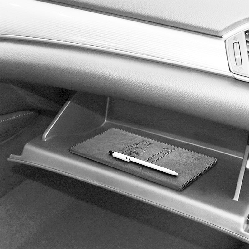 Car Registration and Insurance Holder Pink Glitter - Bling Vehicle Document Wallet with Secure Magnetic Strap - Slim Glove Box Organiser for Rego Papers & Travel IDs - Rose Pink