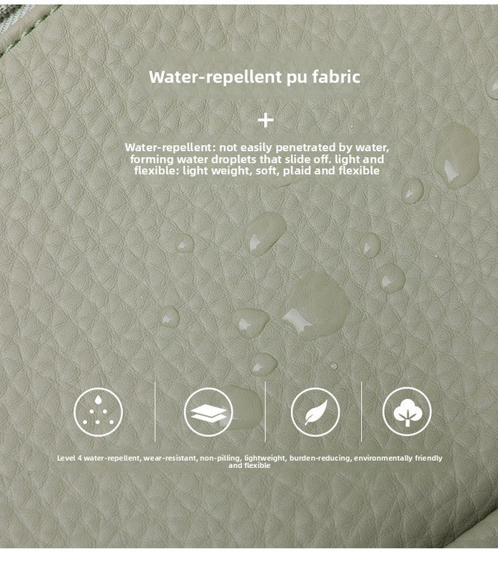 Women's Soft PU Leather Sling Bag Crossbody Chest Purse with Adjustable Boho Strap - Lightweight Multi-Pocket Shoulder Daypack for Travel & Daily Use - Red