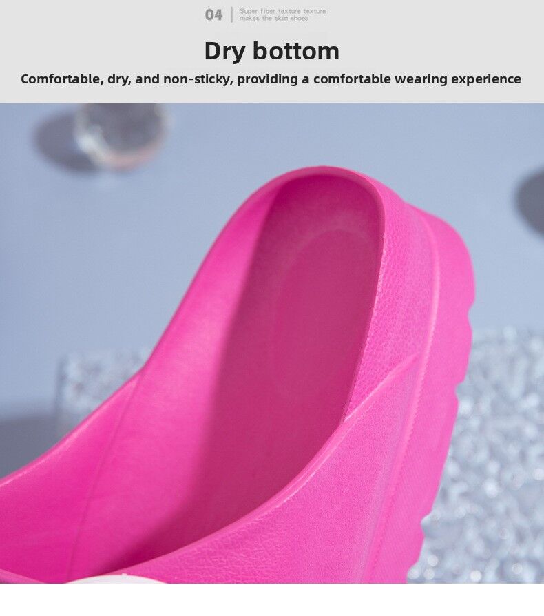 #39 Pink Thick Sole Buckle Slide Sandals(Fits Foot L 23 CM) - EVA Comfortable & Non-Slip Birkenstock Style Sandals for Casual Wear