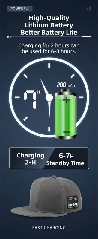 Dark Grey Bluetooth 5.4 Music Adjustable Sun Hat - Wireless Audio Speaker Cotton Cap for Sports, Golf, and Outdoor Activities