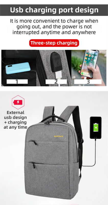 Blue 3-PCS Multi-Functional & Lightweight Backpacks Set for Students - Large Capacity Durable Travel Daypack with USB Charging Port, Fit in 14-Inch Laptop Bag