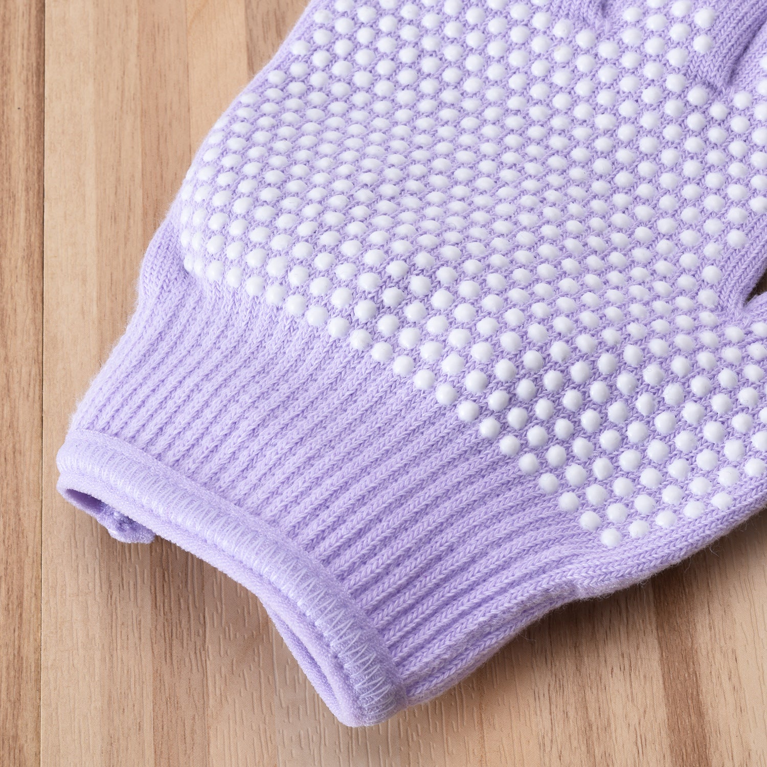 Beige 2-Pack Women's Non-Slip Yoga Gloves - Open Back Half Finger Cotton Stretchy Grip Gloves for Aerial Yoga, Pilates, and Fitness