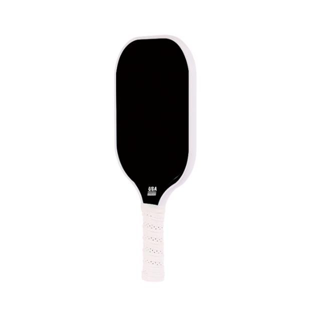 Black Fiberglass Pickleball Paddle - Lightweight 215g with Anti-Slip TPU Grip for Outdoor Sports