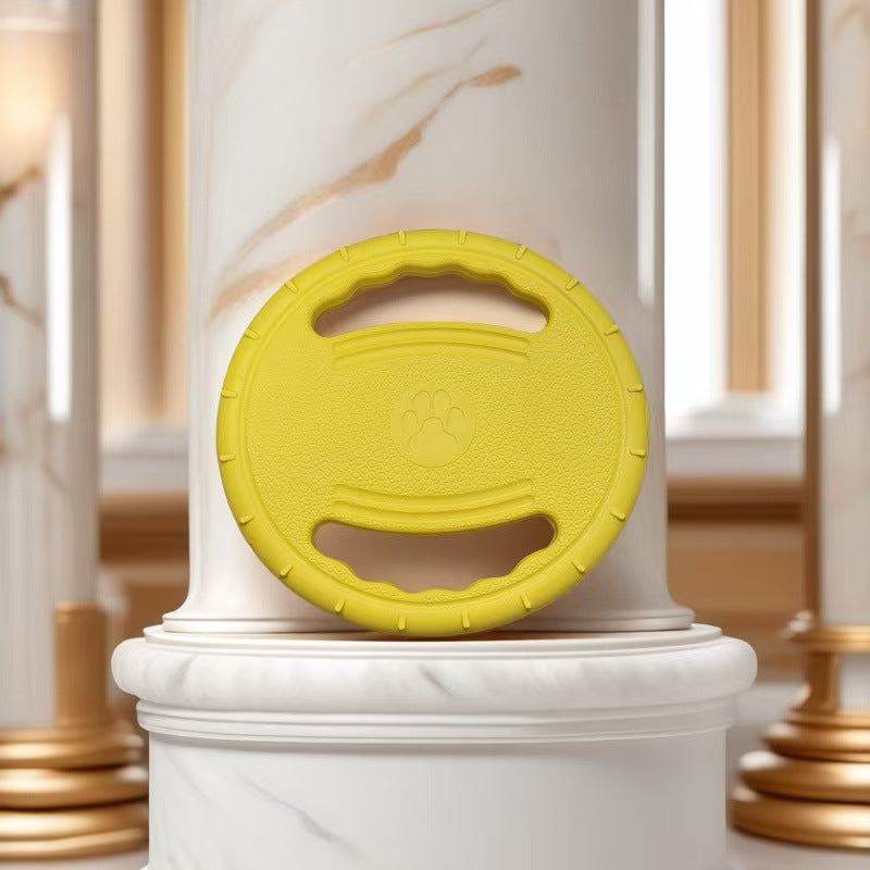 3-Pack Dog Flying Discs – Durable EVA Frisbee Toys in Yellow, Blue & Red for Training and Outdoor Play