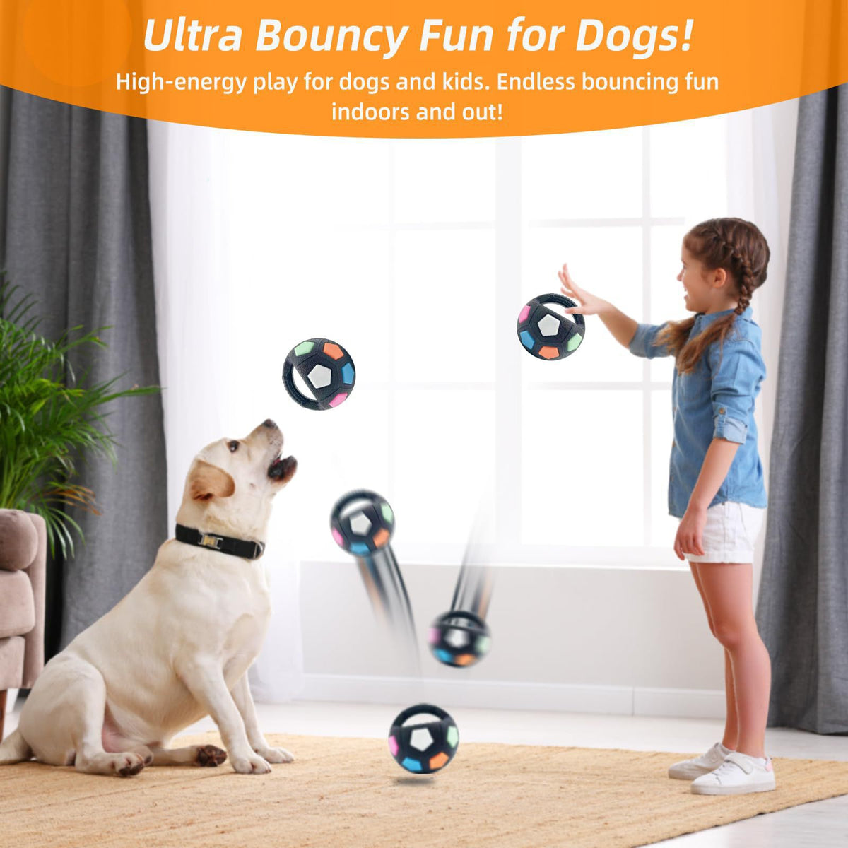 Transparent White Toy: Handheld Bouncing Ball with Sound – TPR Material, 13cm Diameter, Bite-Resistant & Floatable for Active Play