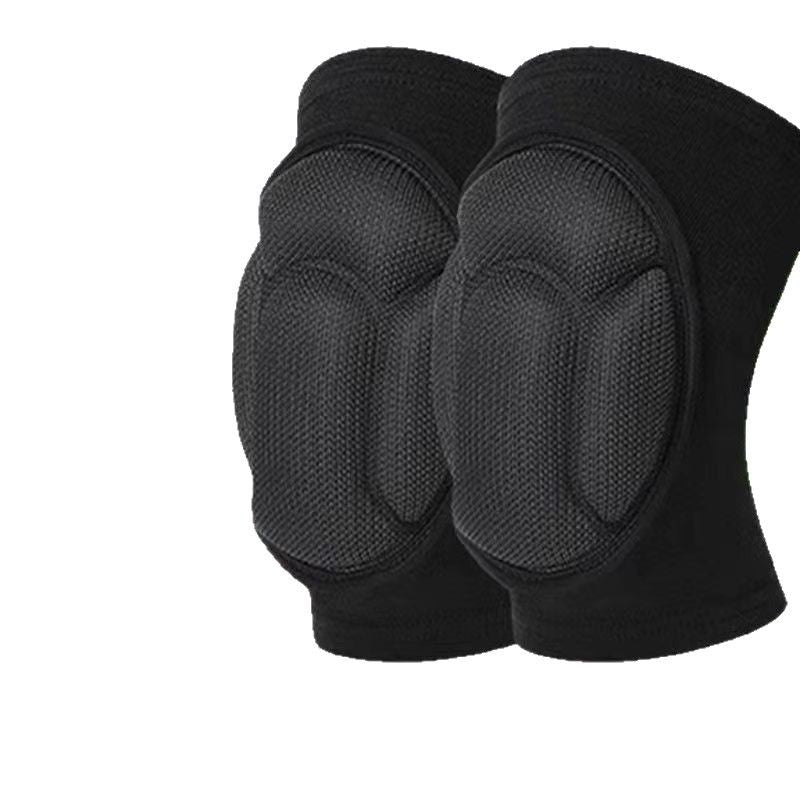 Size M Black Protective Sponge Knee Pads for Cycling and Climbing Impact Resistant Guard Pair for Sports and Roller Skating Comfort Solution for Local Athletes(1 Pair)