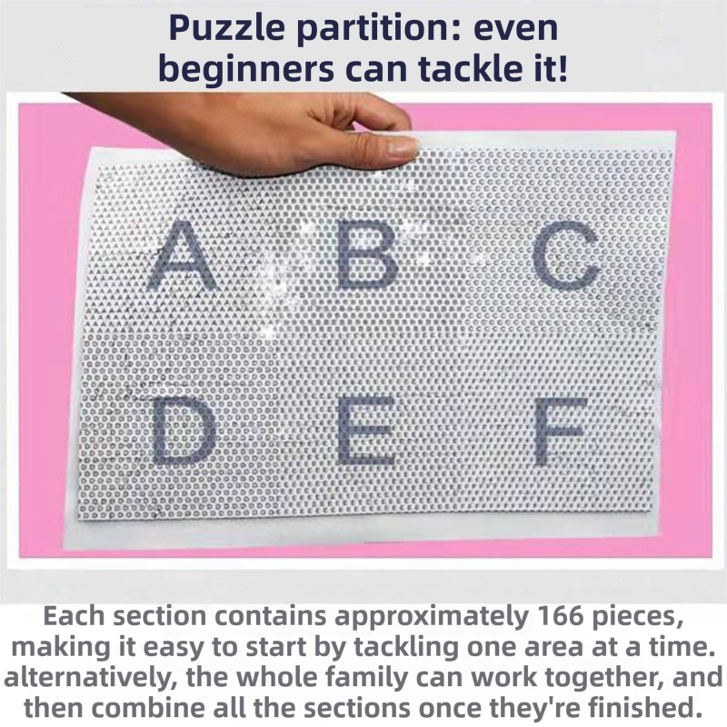 1000-Piece Large Jigsaw Puzzles with 70x50CM Display (Winter Night Theme) - 6 LetterAlphabetical Zone Partitioning, Stress-Relief Educational Toy for Teens & Adults