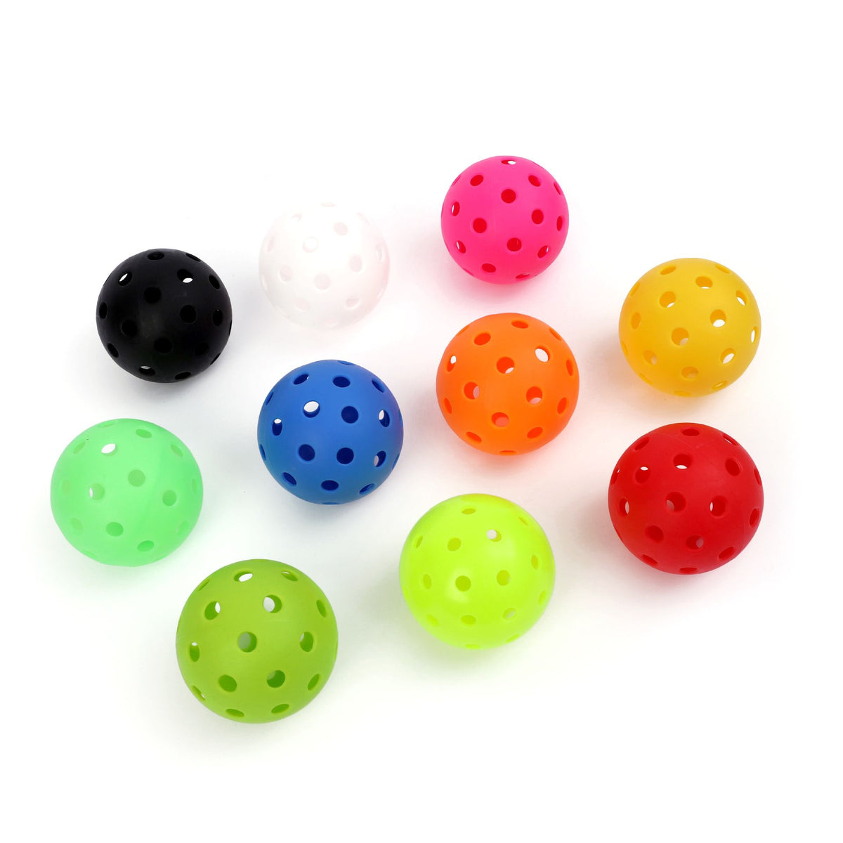 Orange Pickleball Balls Set - 6 Piece 40 Hole Outdoor Indoor Pickleball Match Balls