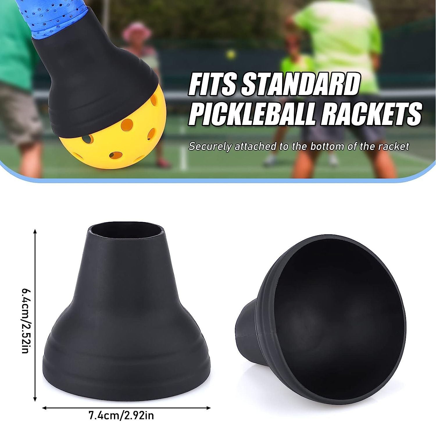 4-piece Blue Complete Pickleball Training Set Pickleball Starter Training Kit  with Paddle Ball Retriever Rebound Trainer and Practice Ball