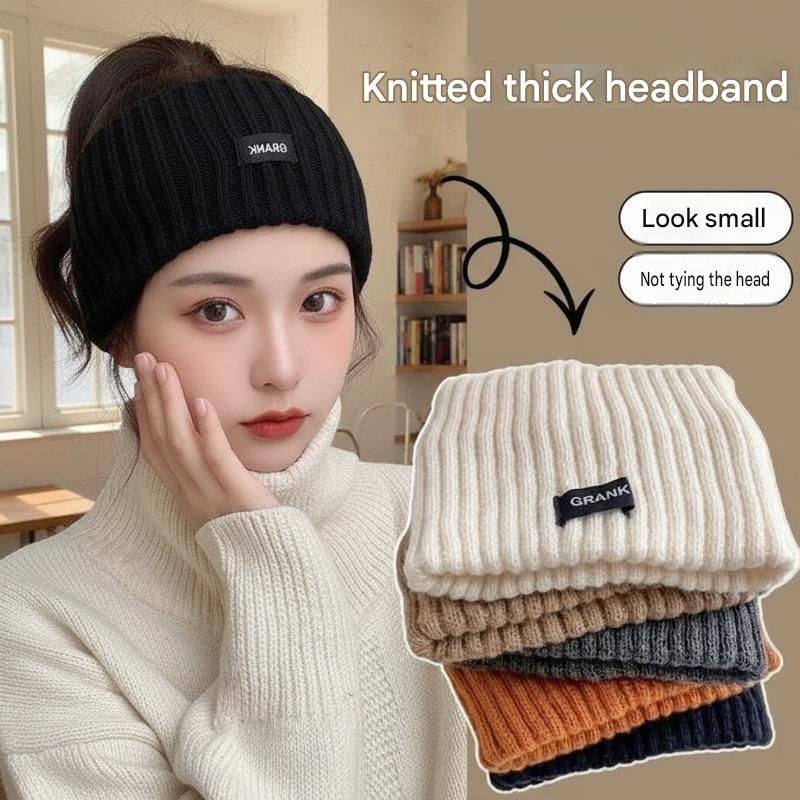 Women's Lightweight Outdoor Windproof and warm set - Khaki M Size Waterproof Windproof  Sun Protection Hooded Raincoat and Khaki Knitted Warm Headband Set for Hiking Travel Daily Wear