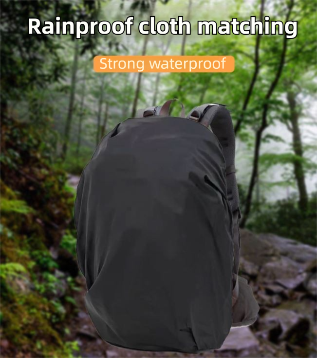 40L Dark Green Lightweight Outdoor Hiking Backpack with Rain Cover, Multi-Pocket Storage and Gear Attachments - Waterproof Travel Daypack for Trekking Camping Cycling Adventures