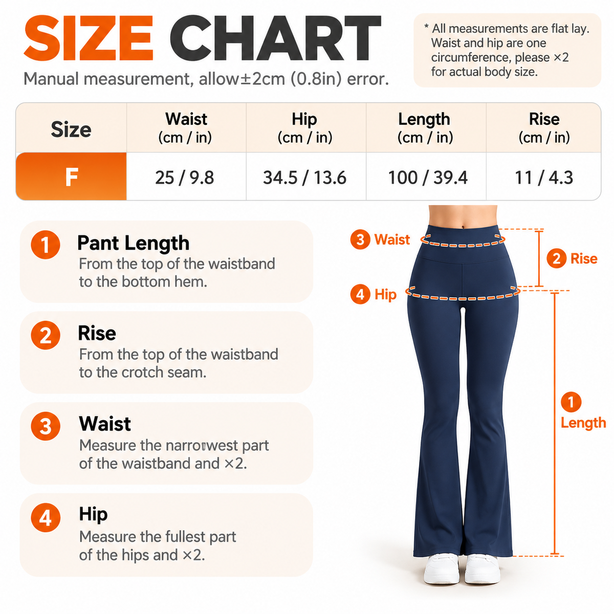 Blue Women's One Size Flare Yoga Pants without Front Seam - High Waist Peach Lift Bootcut Leggings, Quick Dry Stretchy Gym Pants for 150–175cm / 40–71kg