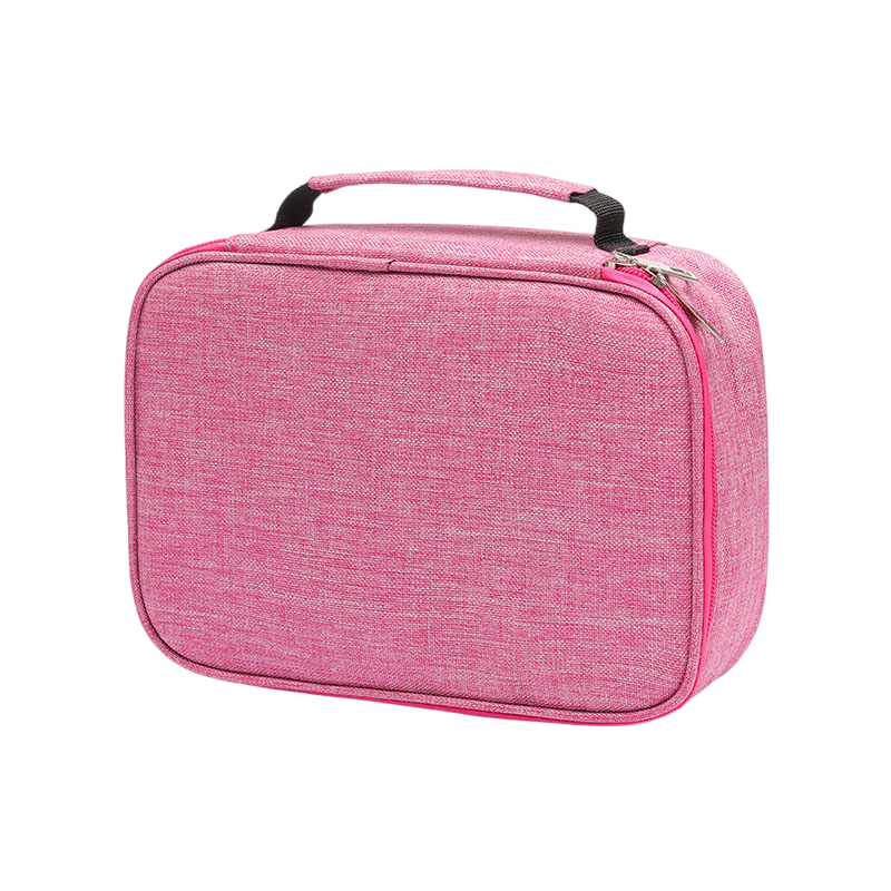 Large Capacity 72-Slot Pencil Case - Pink Multi-Layer Zipper Stationery Organiser with Carry Handle, 23 x 16.5 x 7 cm for Pencils, Pens and Art Supplies