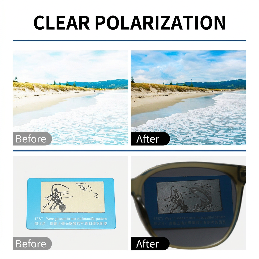 Transparent Gray Polarized Square Sunglasses - Retro Full Rim Fashion Sunglasses with Dark Lenses, Comfortable Nose Bridge and Free Storage Pouch for Driving, Travel and Outdoor Wear