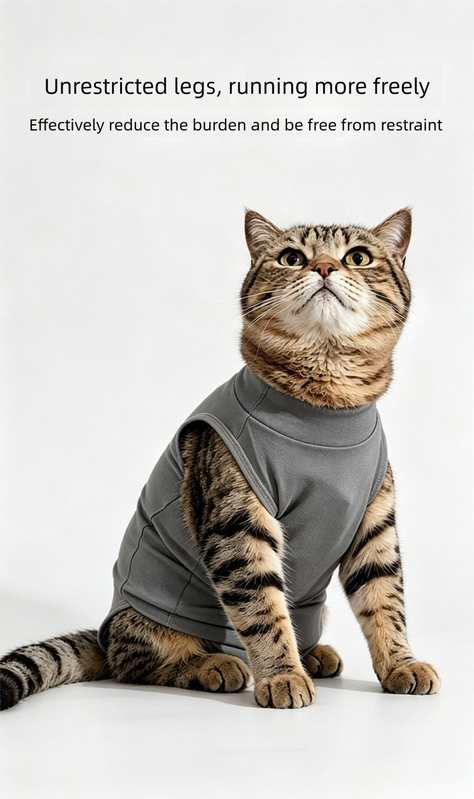 Purple Pet Recovery Suit L Size (Approx.4-7 kg kg) - Modal Stretch Post Surgery Bodysuit, Breathable Abdominal Coverage and Anti Licking Clothing for Cats and Dogs