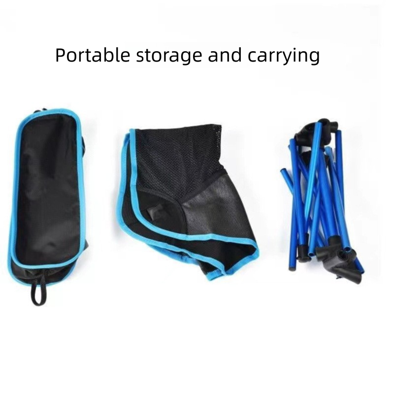 Royal blue Lightweight Folding Camping Chair( 53 x 60 x 65 cm)Aluminium Frame, 600D Oxford Fabric and Breathable Mesh, Portable Outdoor Chair with Carry Bag