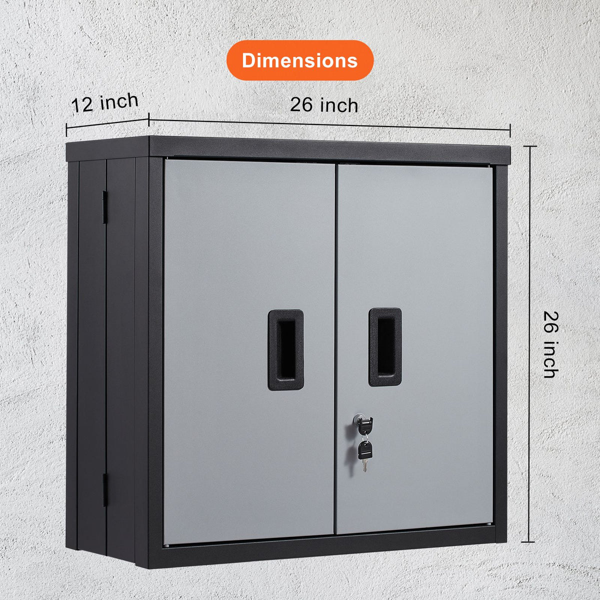 Foldable Wall Cabinet Garage Cabinet Wall Mounted 26