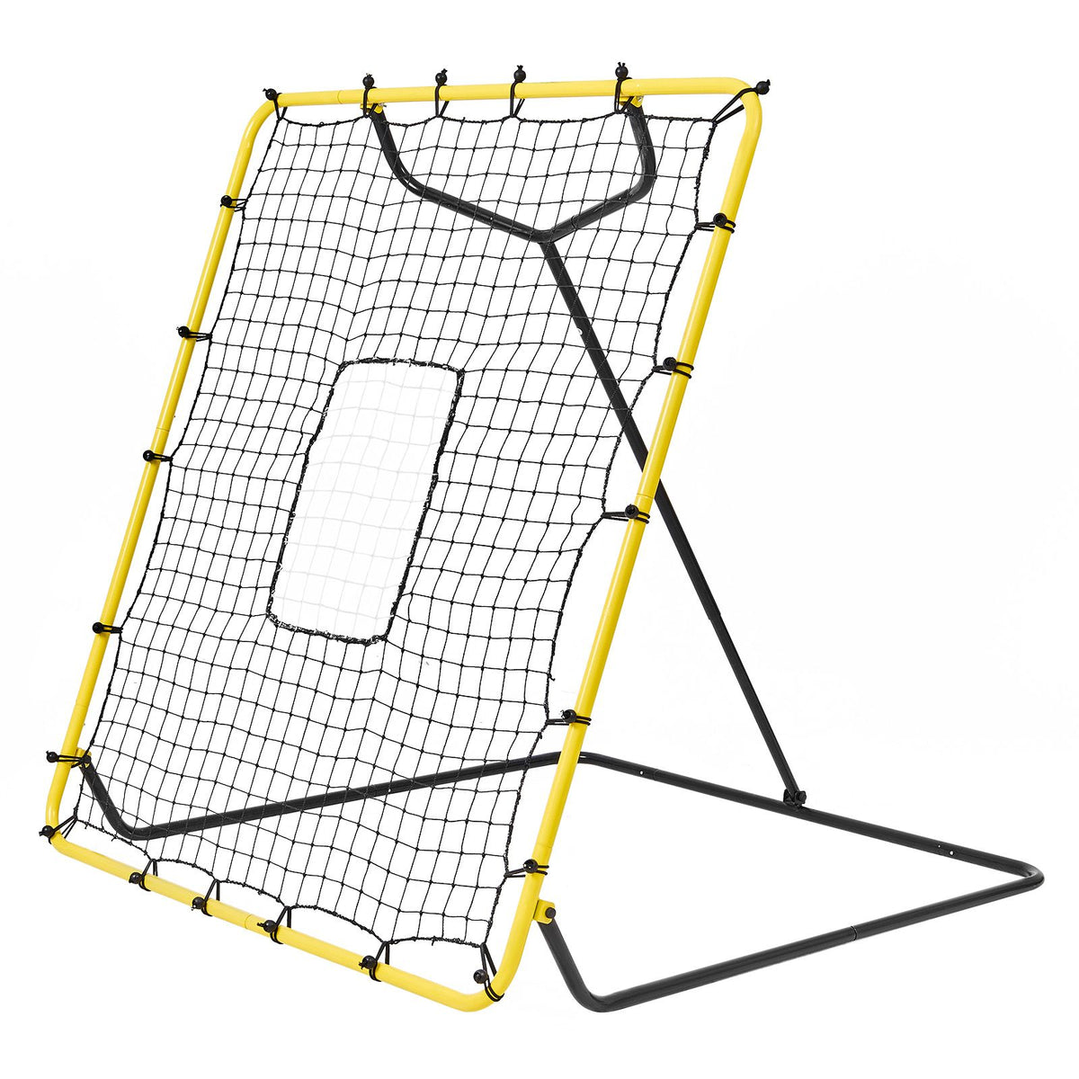 Baseball And Softball Rebounder Net, 4 x 4.5 Feet PitchBack Baseball Nest for Pitching and Fielding Training, Pitch Return Trainer Rebound Net with Pitching Target, 4 Adjustable Angles