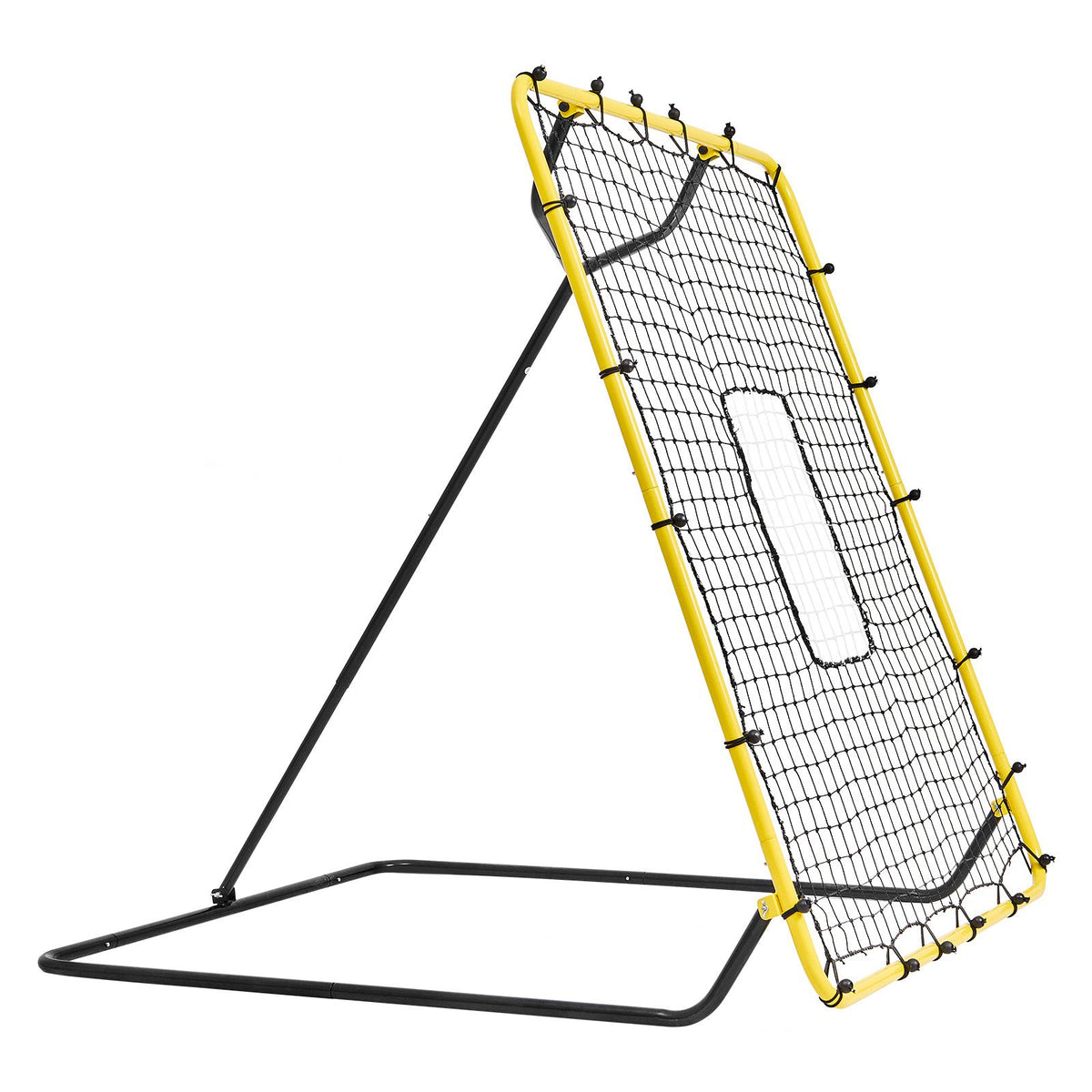 Baseball And Softball Rebounder Net, 4 x 4.5 Feet PitchBack Baseball Nest for Pitching and Fielding Training, Pitch Return Trainer Rebound Net with Pitching Target, 4 Adjustable Angles