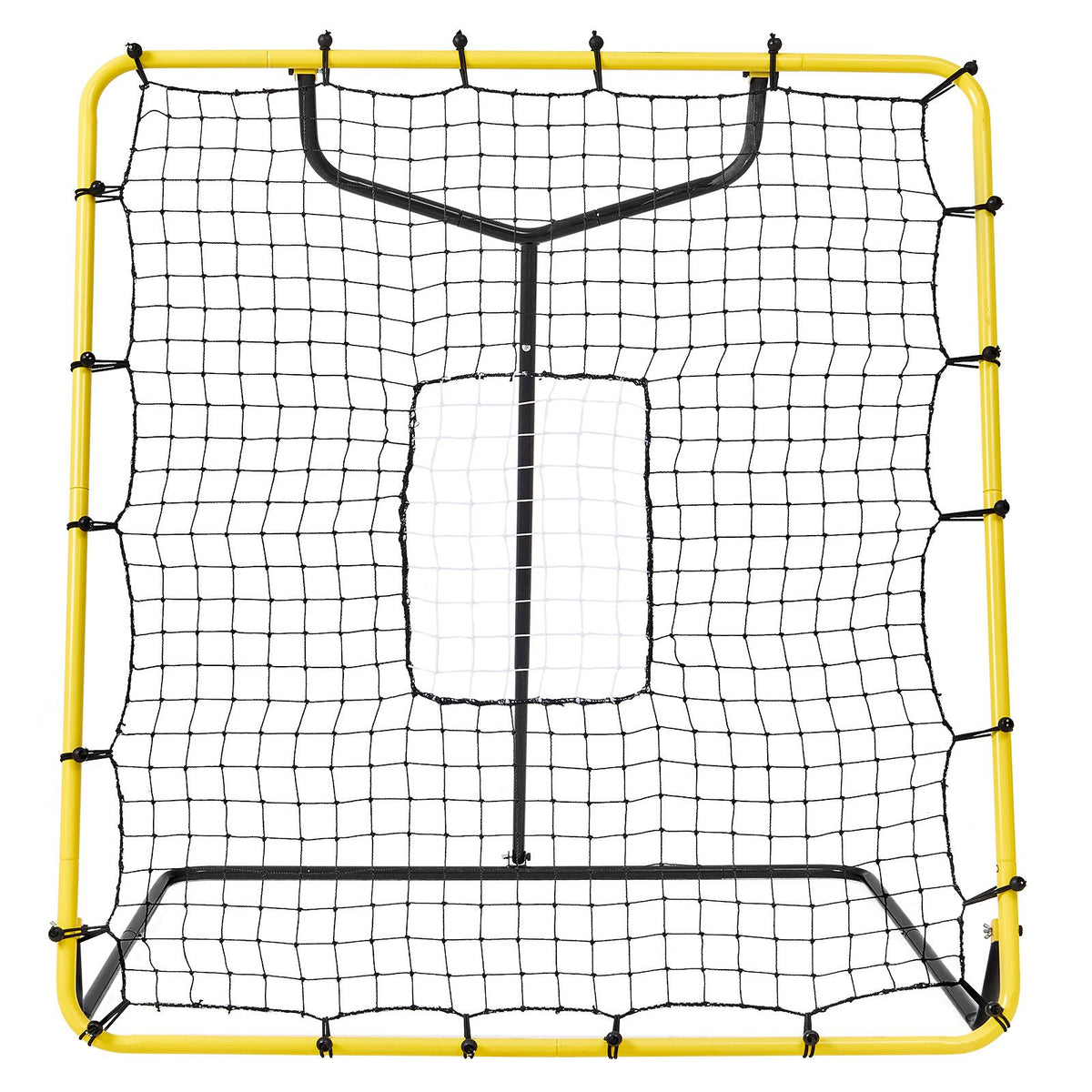Baseball And Softball Rebounder Net, 4 x 4.5 Feet PitchBack Baseball Nest for Pitching and Fielding Training, Pitch Return Trainer Rebound Net with Pitching Target, 4 Adjustable Angles