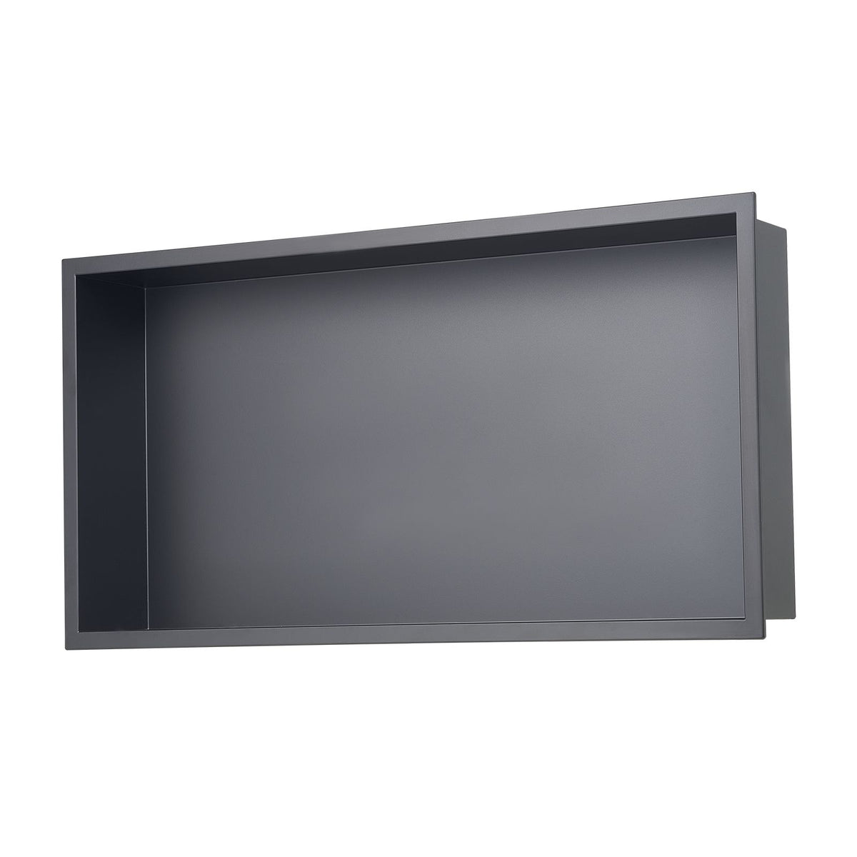 Shower Niche, 33.0 x 63.5 x 10.2 cm Recessed Wall Niche, Heavy-duty Stainless Steel Modern Soap & Shampoo Storage Organizer, Sealed Waterproof, Durable & Easy to Install, Black for Bathroom