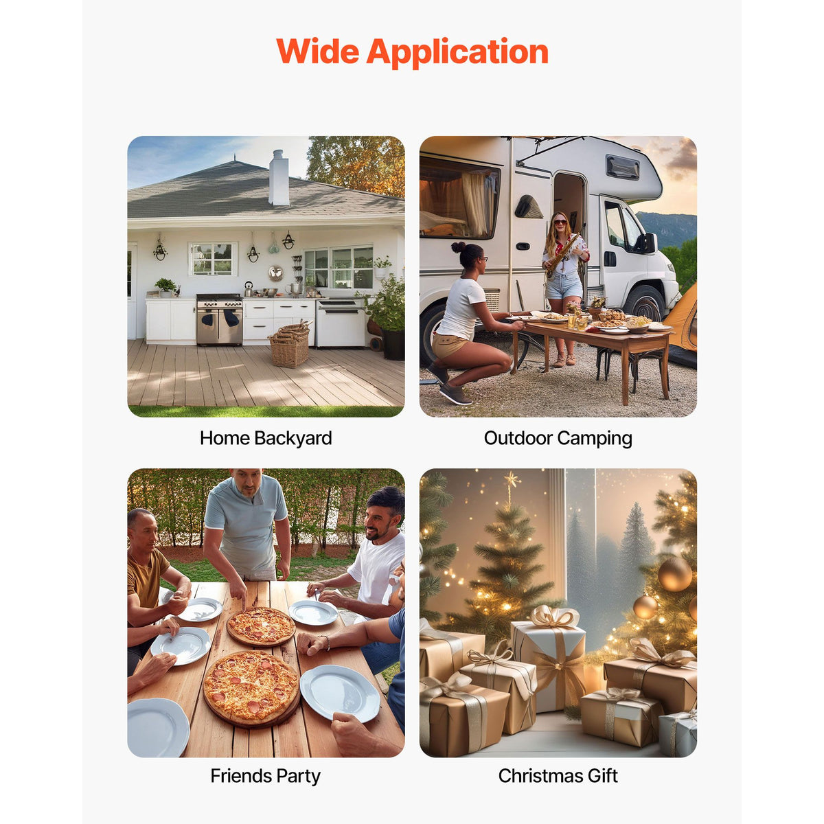 Outdoor Pizza Oven, 12 in Wood Fired Pizza Ovens, Pellet Pizza-Stove with Thermometer & Electric Rotation, Portable Pizza-Maker for Outside Backyard Patio Camping, Pizza-Stone, Carry Bag, Shovel