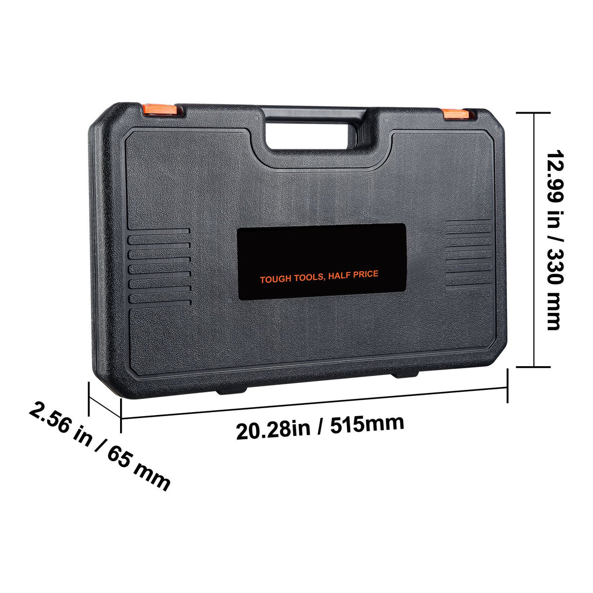 1/2" Drive Deep Impact Socket Set, 34pcs Socket Set Metric （8-36mm） 6 Point Cr-MO Alloy Steel for Auto Repair, Rugged Construction, Includes Heavy Duty Storage Case