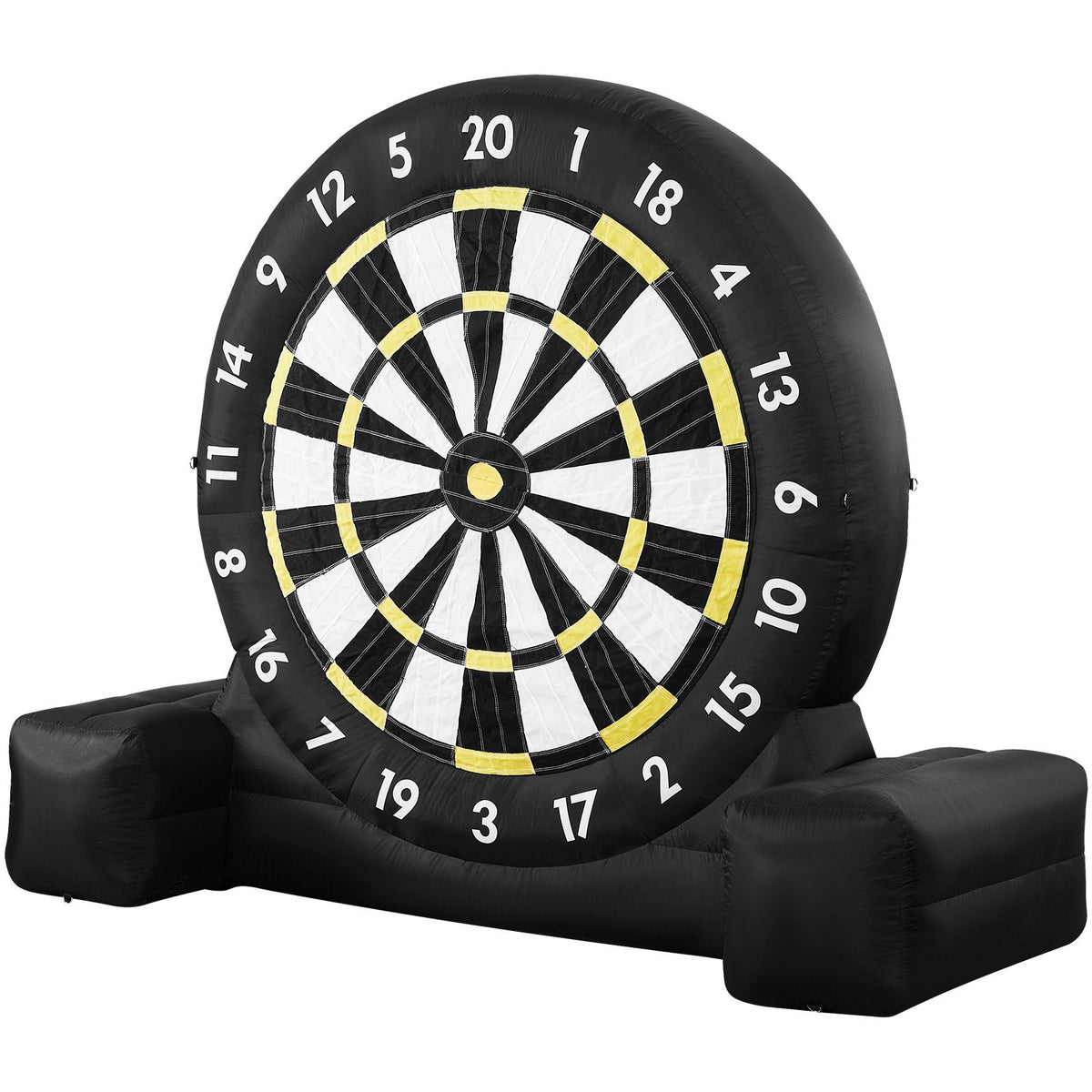 Inflatable Soccer Dart Board, over 2.5 m High Giant Soccer Dart Board with 9 Kick Balls & Air Pump, 2-Minutes Setup & Storage Bag for Easy Carrying, for Giant Yard Games, Giant Kick Darts Game