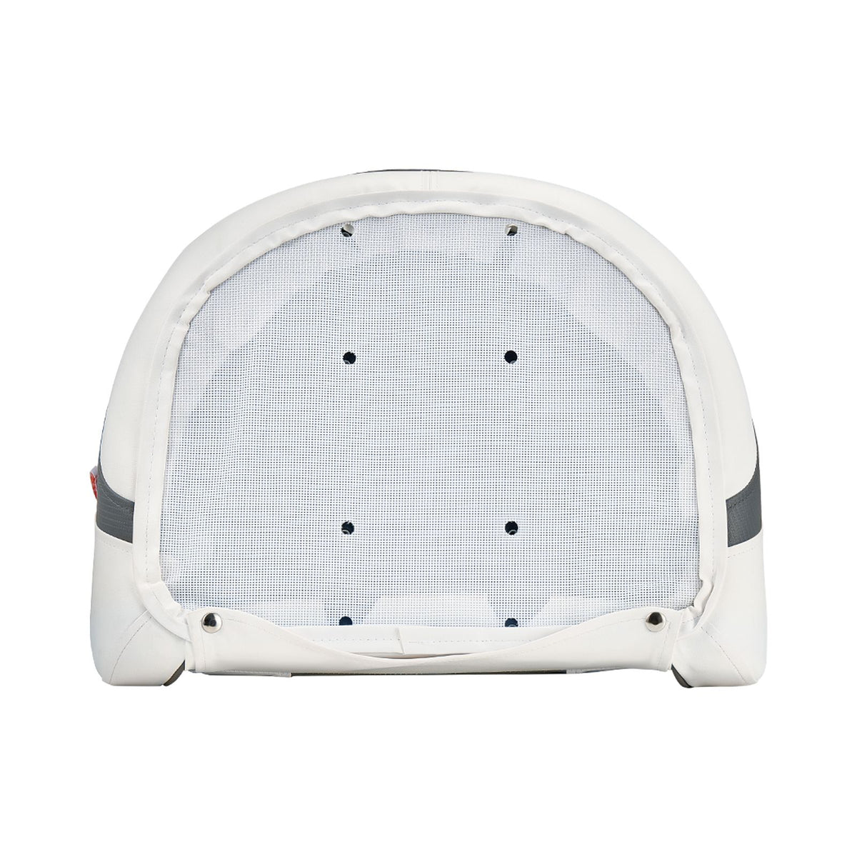 Boat Seat, High Backrest, Flip Up Boat Seat Captain Bucket Seat with Thickened Sponge Cushion & Waterproof PVC Leather, Ergonomic Design, Folding Boat Seat for Boats, Yachts, Ships, White & Grey