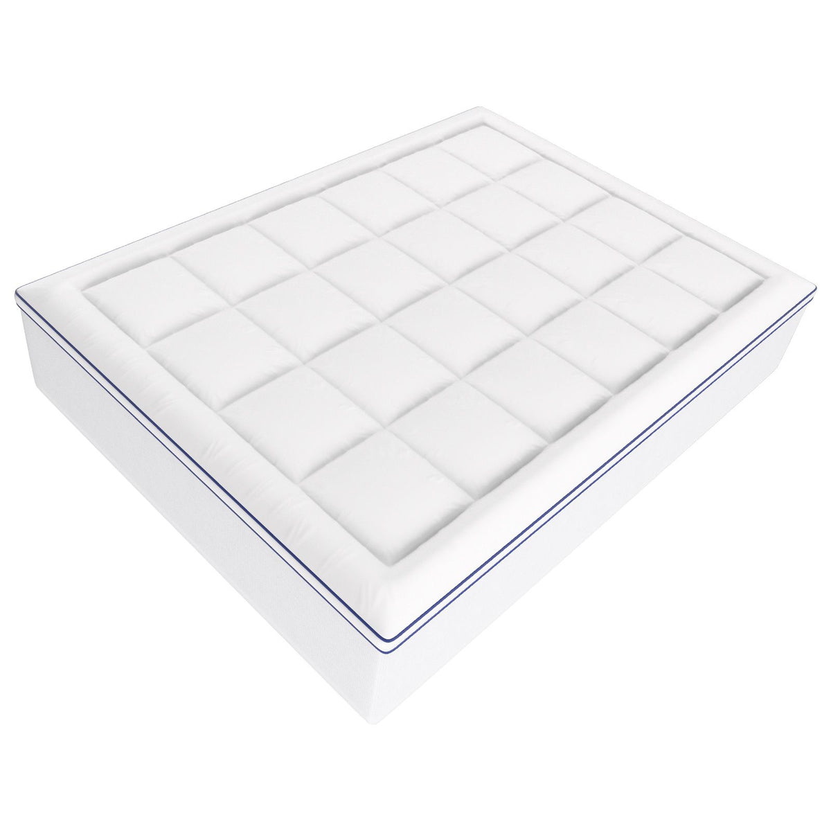 Mattress Topper, Queen Size, 76.2 mm Thickness, Memory Foam, Fiber Fill, Detachable & Washable, Ergonomically Designed for Pressure Relief, Comfortable Cooling & Breathable, for Hot Sleepers
