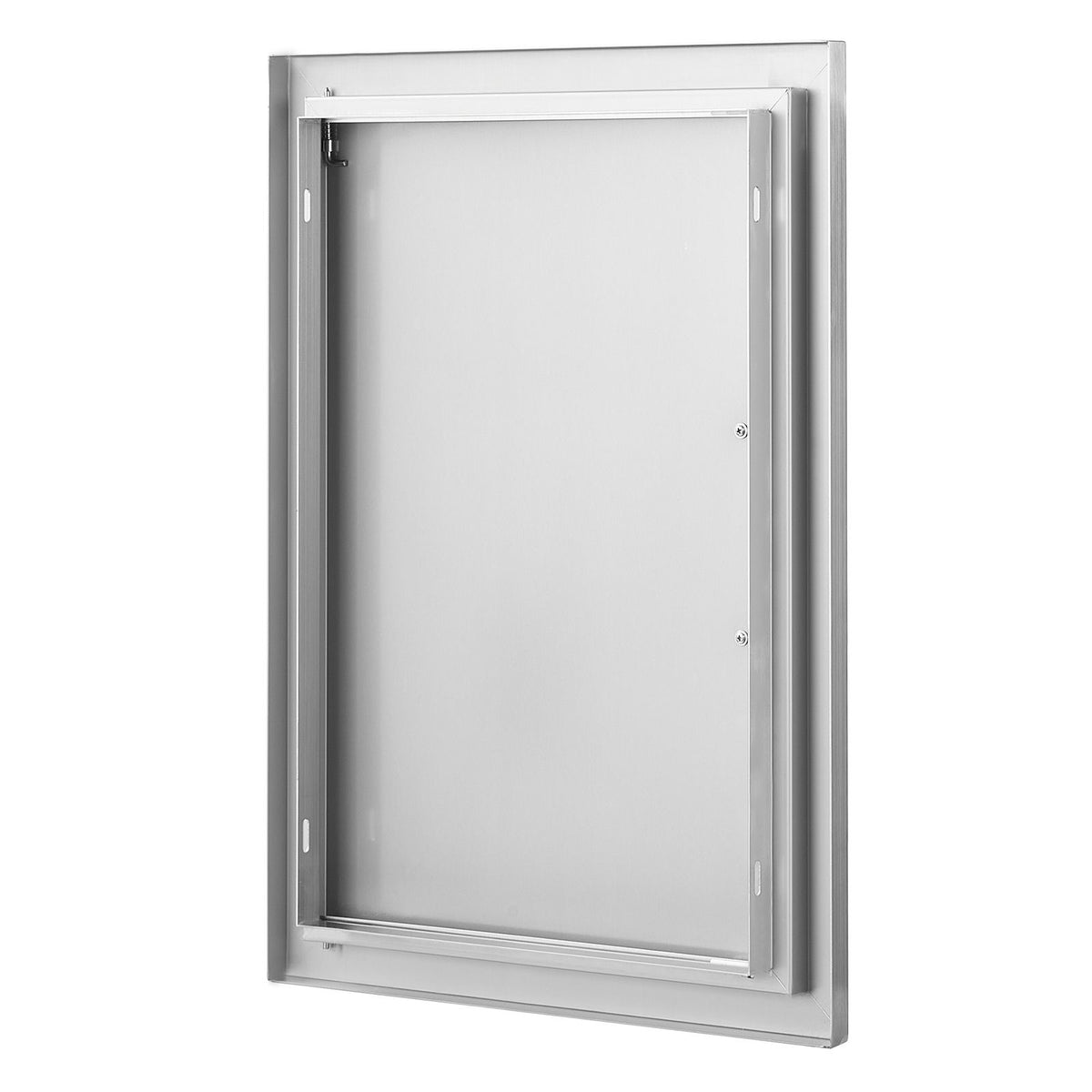 BBQ Access Door, 457x610 mm Single Outdoor Kitchen Door, Stainless Steel Flush Mount Door, Wall Vertical Door with Handle, for BBQ Island, Grilling Station, Outside Cabinet