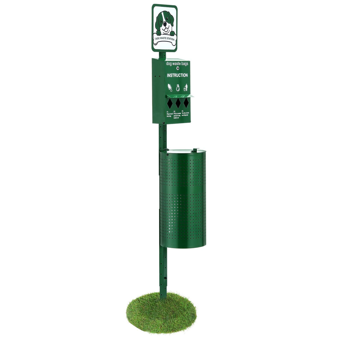 Dog Waste Station 11.5 Gallons Outdoor Dog Poop Station with 600 Bags