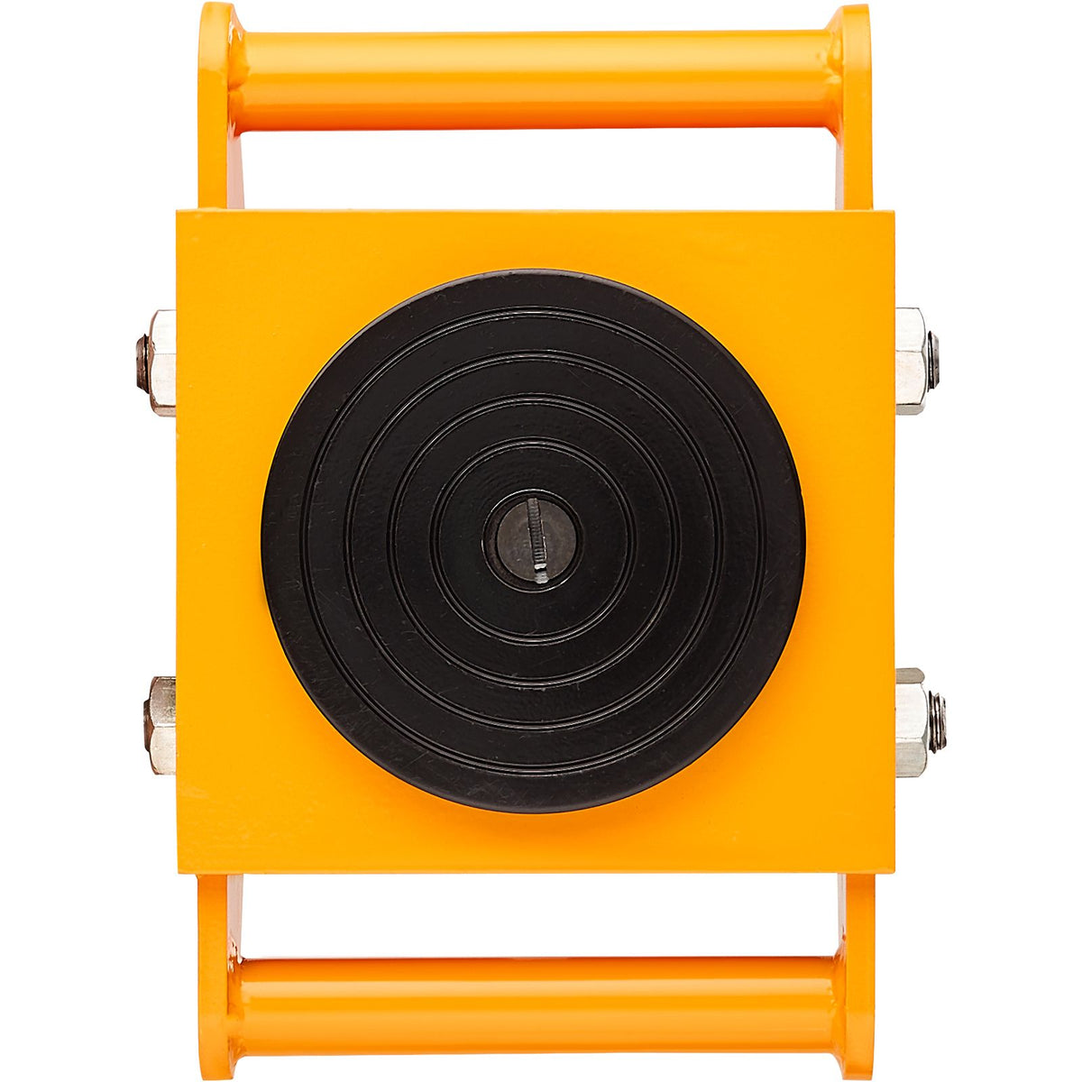 4PCS Machinery Skate Dolly, 17637LBS/8T Industrial Machinery Mover, Heavy Duty Carbon Steel Machinery Moving Skate with 4 PU Wheels and 360° Rotation Non-Slip Cap for Warehouse Workshop Factory