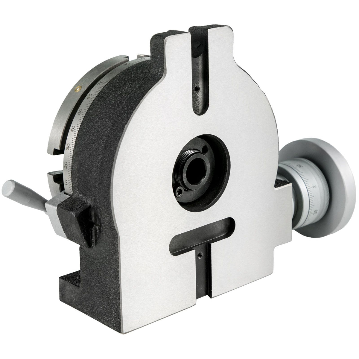 Rotary Table 6inch(150mm) Horizontal Vertical Milling Table 2/5inch(10mm) 4-Slot Milling Rotary Table MT-2 Rotary Table for Milling with Indexing Plate Set for Precision Milling Drilling