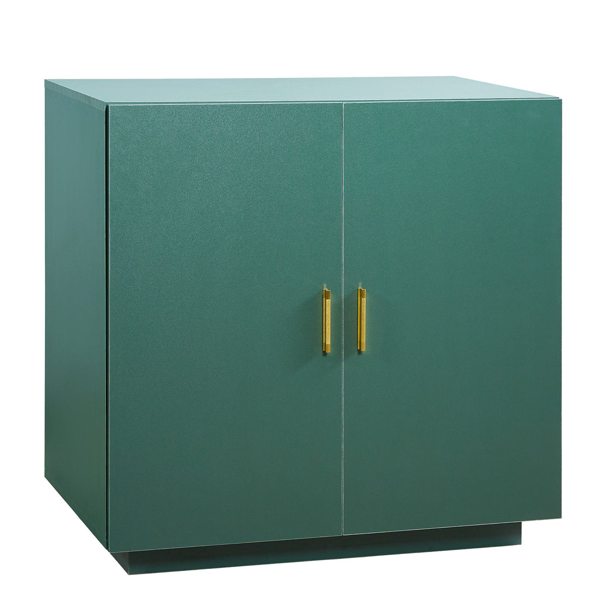 Cat Litter Box Enclosure, 80 cm Hidden Litter Box Cabinet, Wooden Indoor Cat Washroom with Ventilated Holes, Double-Door Kitty Pet House Furniture, End Side Table Fit Most Litterboxes